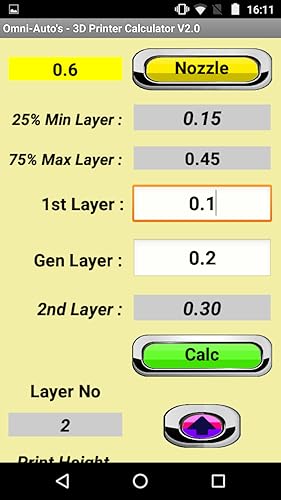 3D Printer calulator