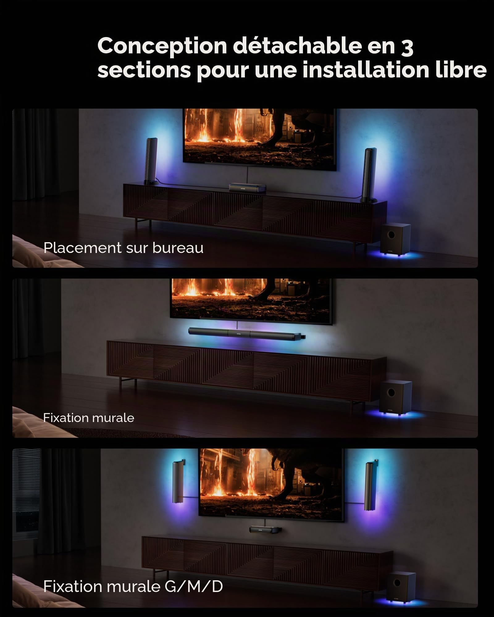 ULTIMEA Barre de son 5.1, Apollo S80