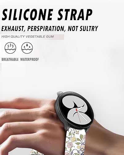 Miniatura 4 de Compatible con Galaxy Watch 65  45 Pro  4 Classic  3 (1.614 in)  Active 2 & 1 Banda, correa de repuesto de 0.787 pulgadas sin decoloración para