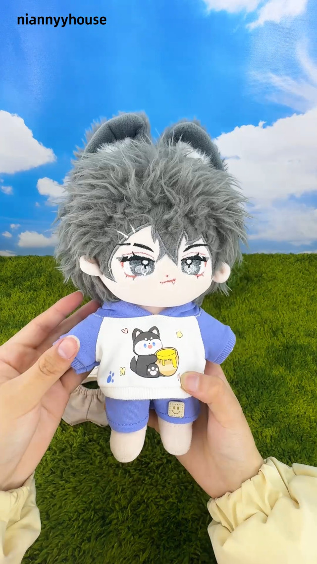 Amazon.com: niannyyhouse 20cm Plush Doll Clothes Fox Panda Puppy