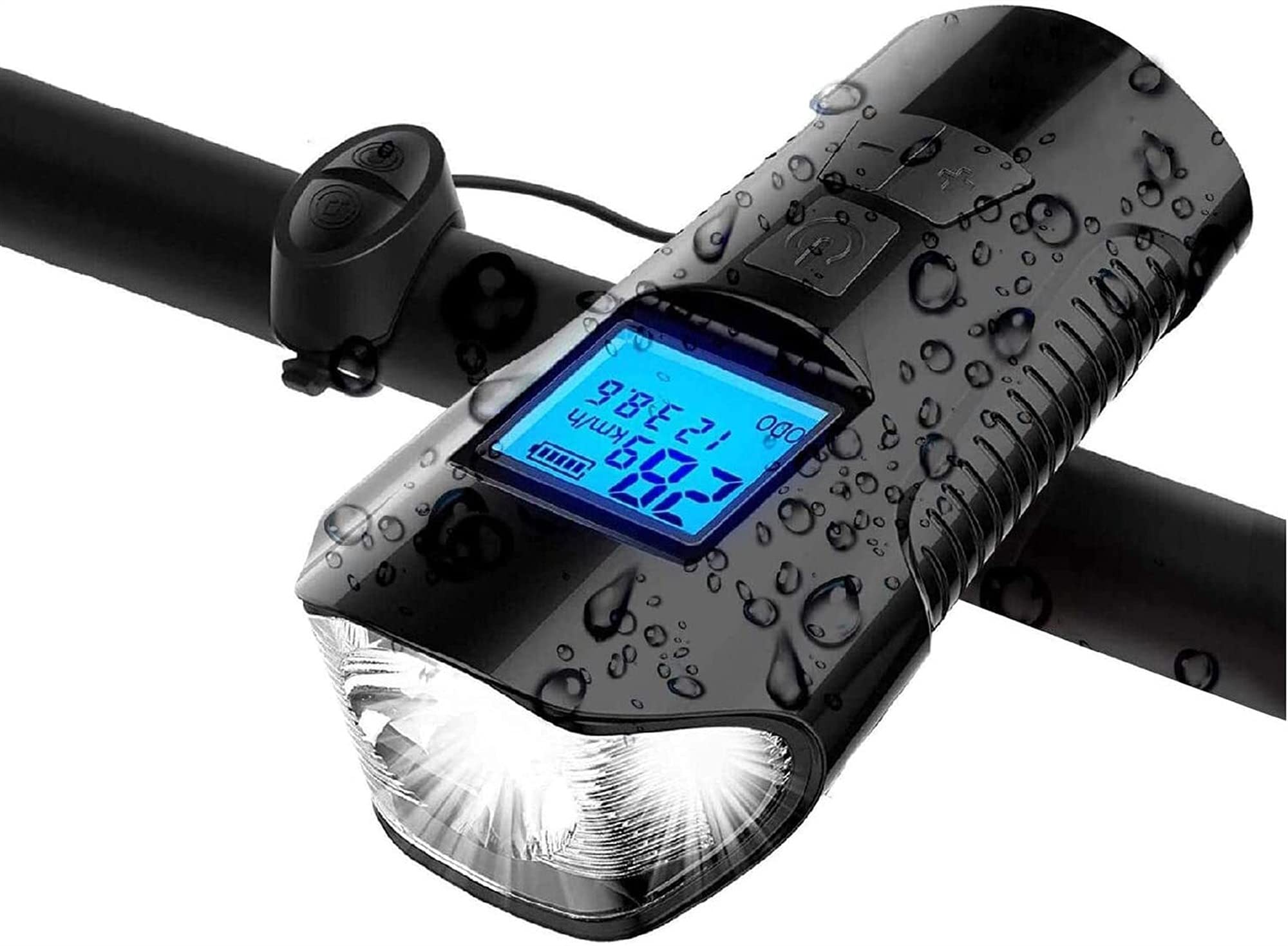 Kit de luces de bicicleta XMING para ciclismo urbano nocturno con velocímetro 1