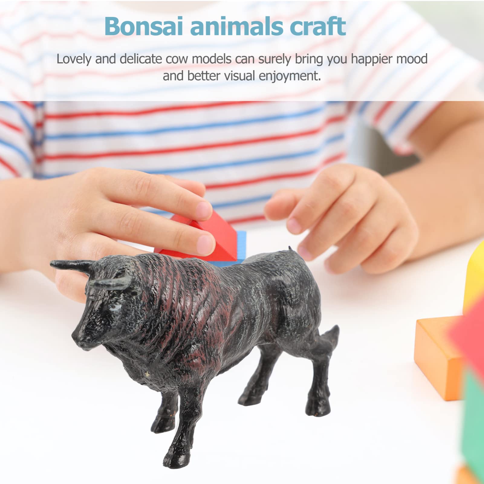 Amazon.co.jp: ミニチュア牛フィギュア4点セット ミニ牛モデルおもちゃ