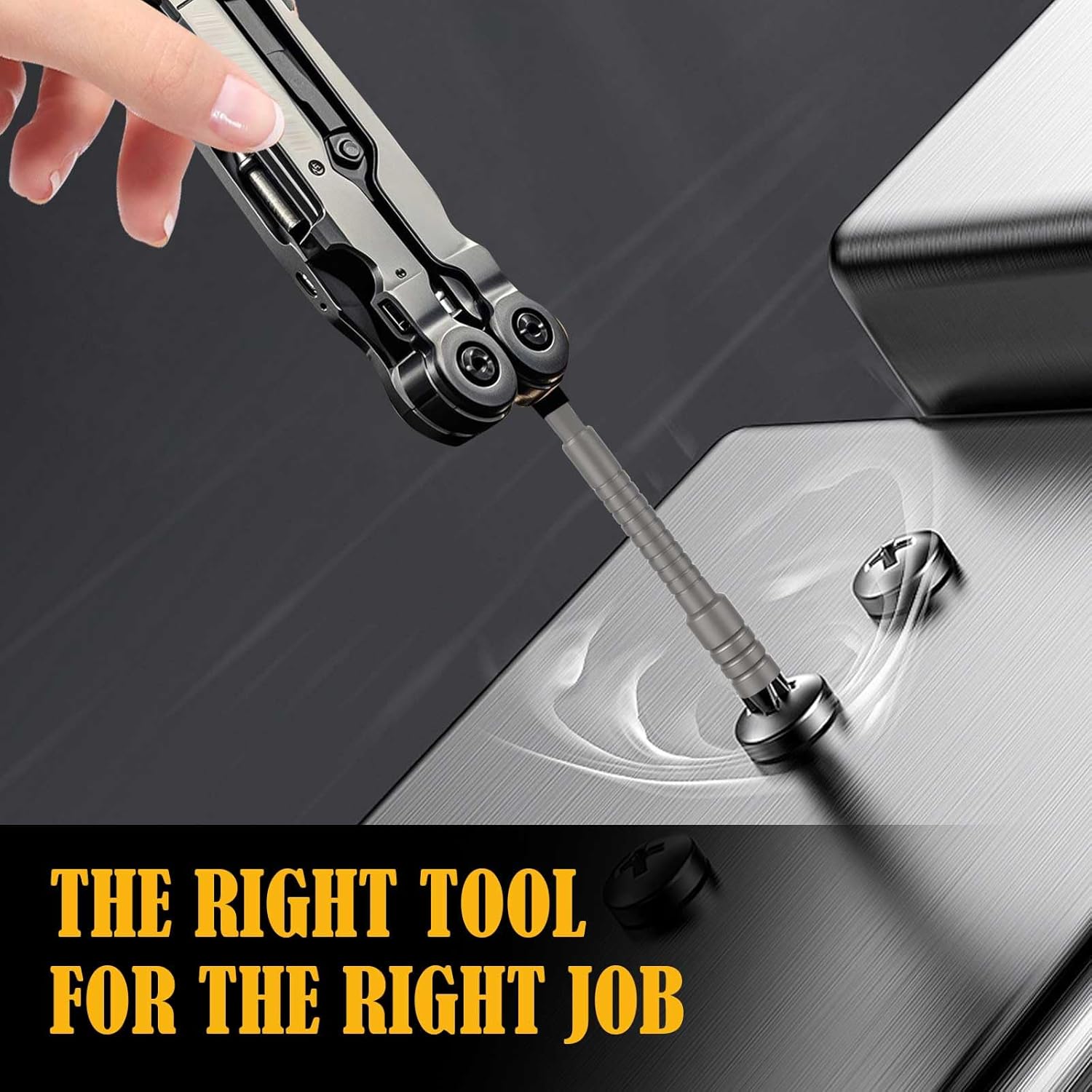 Upgraded Multi-tool Bit Driver Extender, Add-on Accessories for Leatherman Multi-tools, and Flat Bit to 1/4" Hex Adapter (2 Set, Silver)