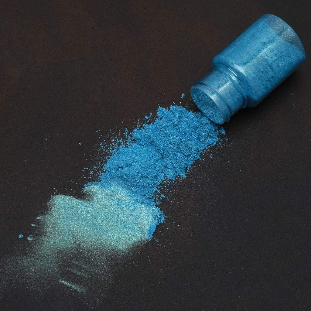 10 Colors Sea Blue Powder Pearl Pigment Epoxy Resin Colorant Cosmetic Grade Make Up Soap Making Pearl Color Dye Kit Natural Coloring Pigment