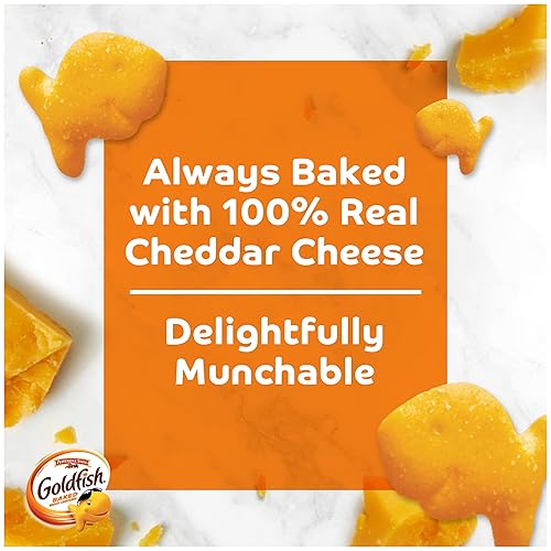 Miniatura 12 de Goldfish Flavor Blasted Xtra Cheddar - Galletas saladas con sabor extra de queso cheddar, bandeja de 9 paquetes de 0.9oz