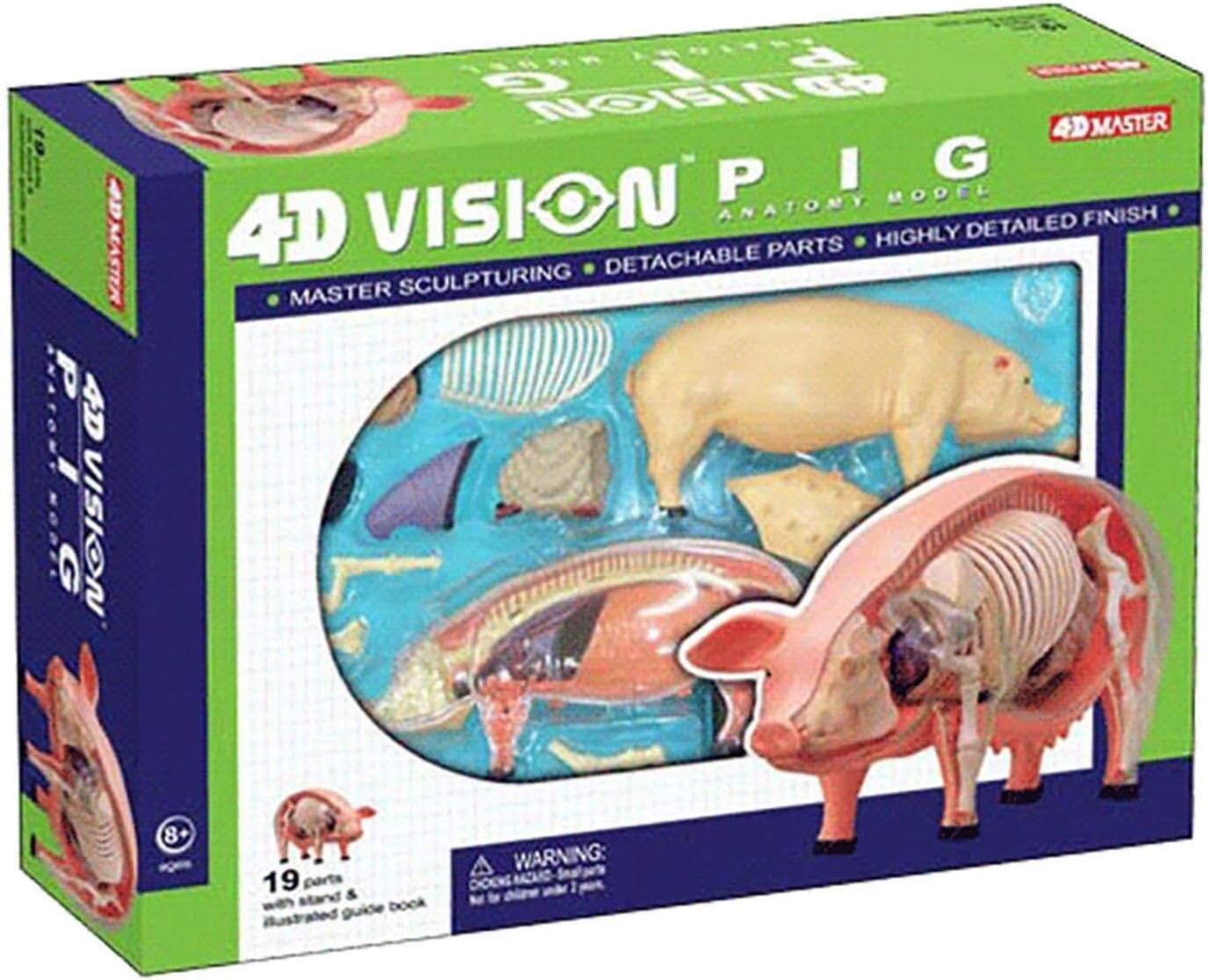 4D Pig Anatomical Model, Skeleton Model Anatomy Model, Detachable 19 Organs Body Parts Animal Model - Teaching Model for Medical Demonstration