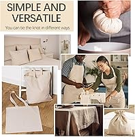 Vista 8 de The Yard - Tela de muselina 100 % algodón, tela de lino natural sin blanquear por yarda, 63 pulgadas x 2 yardas, material de tela de lino