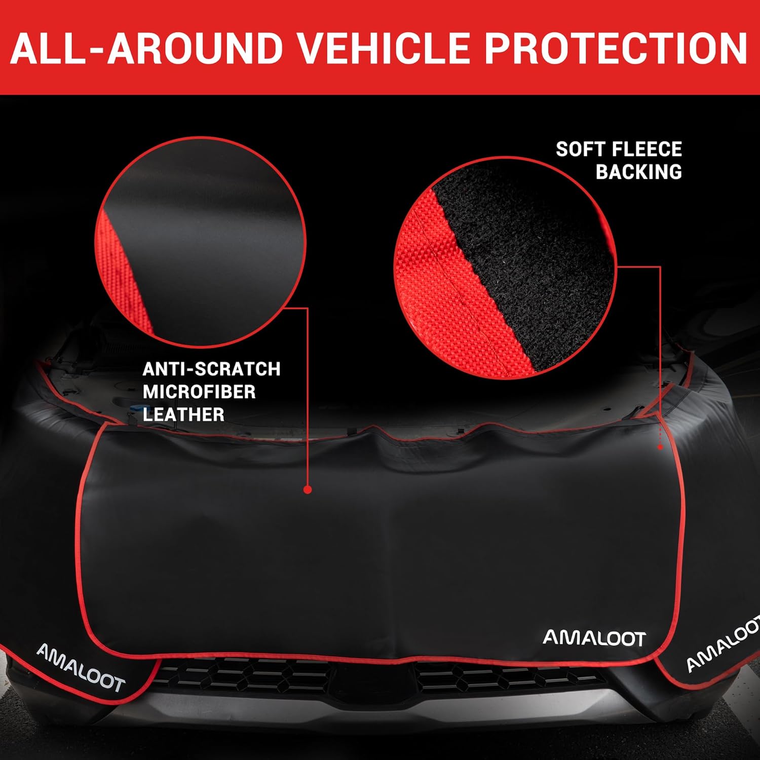 3Pcs Extra Thick 3-Layer Magnetic Fender Covers for Mechanics – Heavy Duty Car Fender Protector with 26 Strong Magnets for Cars, SUVs & Trucks, Automotive Mat to Cover Fenders – Size L