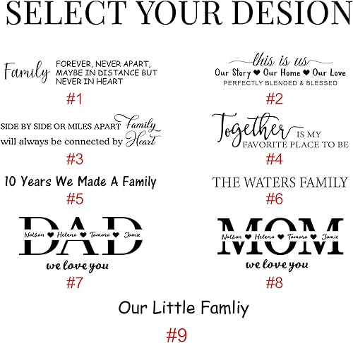 Miniatura 2 de KERAOO Figuras combinadas personalizadas para elegir tu familia, figura esculpida pintada a mano, escultura de resina para papá, regalos de