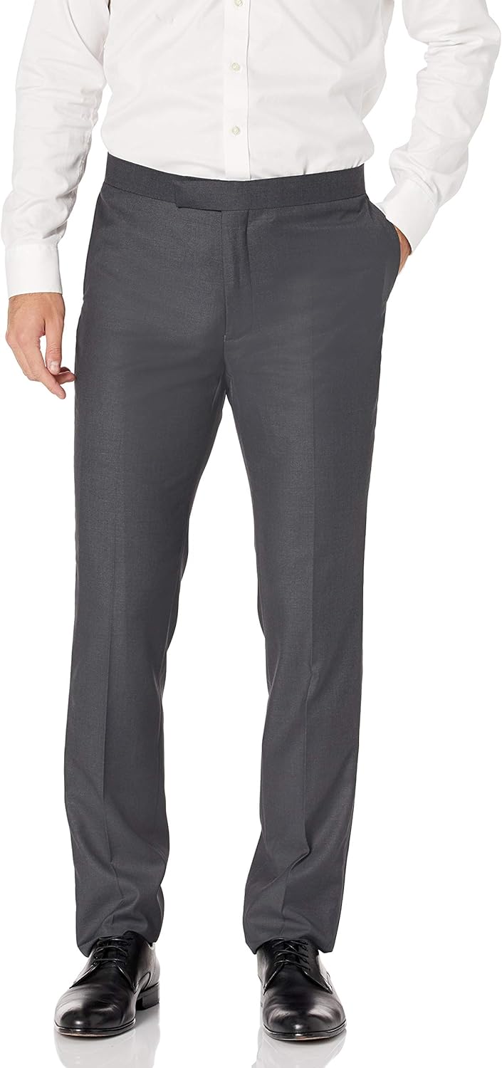 Adam Baker Men's 3 Piece Slim Fit Peak Lapel Tuxedo Suit Set - Colors