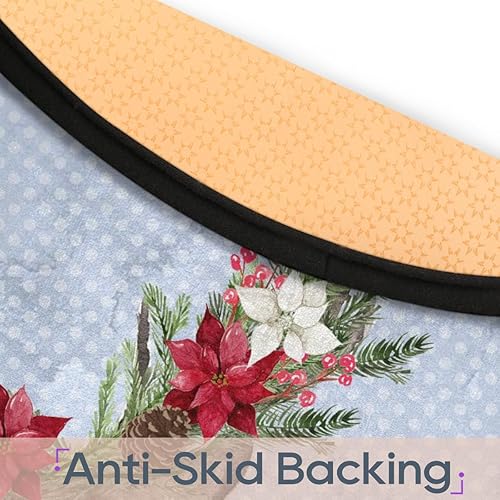 Miniatura 4 de Christmas Elk Xmas 07 Round Area Rug 3ft Machine Washable Circular Rugs for Dining Room Table Bedroom Playroom Throw Rugs for Dog Living Room Floor