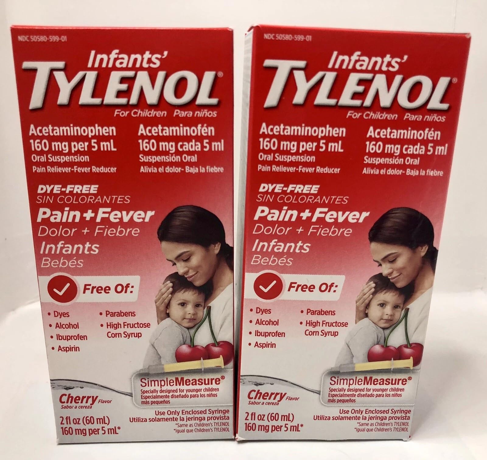 Tylenol Infants Oral Suspension Dye-Free Cherry