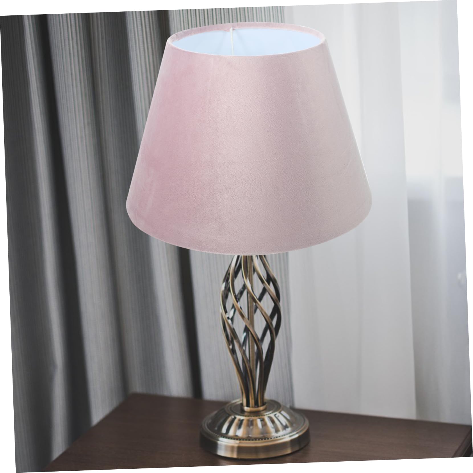 POPETPOP Pantalla De Franela Lámpara De Escritorio Pantallas Cilindro Lamparas Salon Tonos De Lámpara De Tonos De Lámparas Para Lámparas De Mesa Pantalla De Lámpara De Mesa Paño Rosa