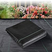 LGJIAOJIAO 3ft x 50ft Heavy Duty Weed Barrier Landscape Fabric - Woven Geotextile for Weed Control, Gardens, Driveways
