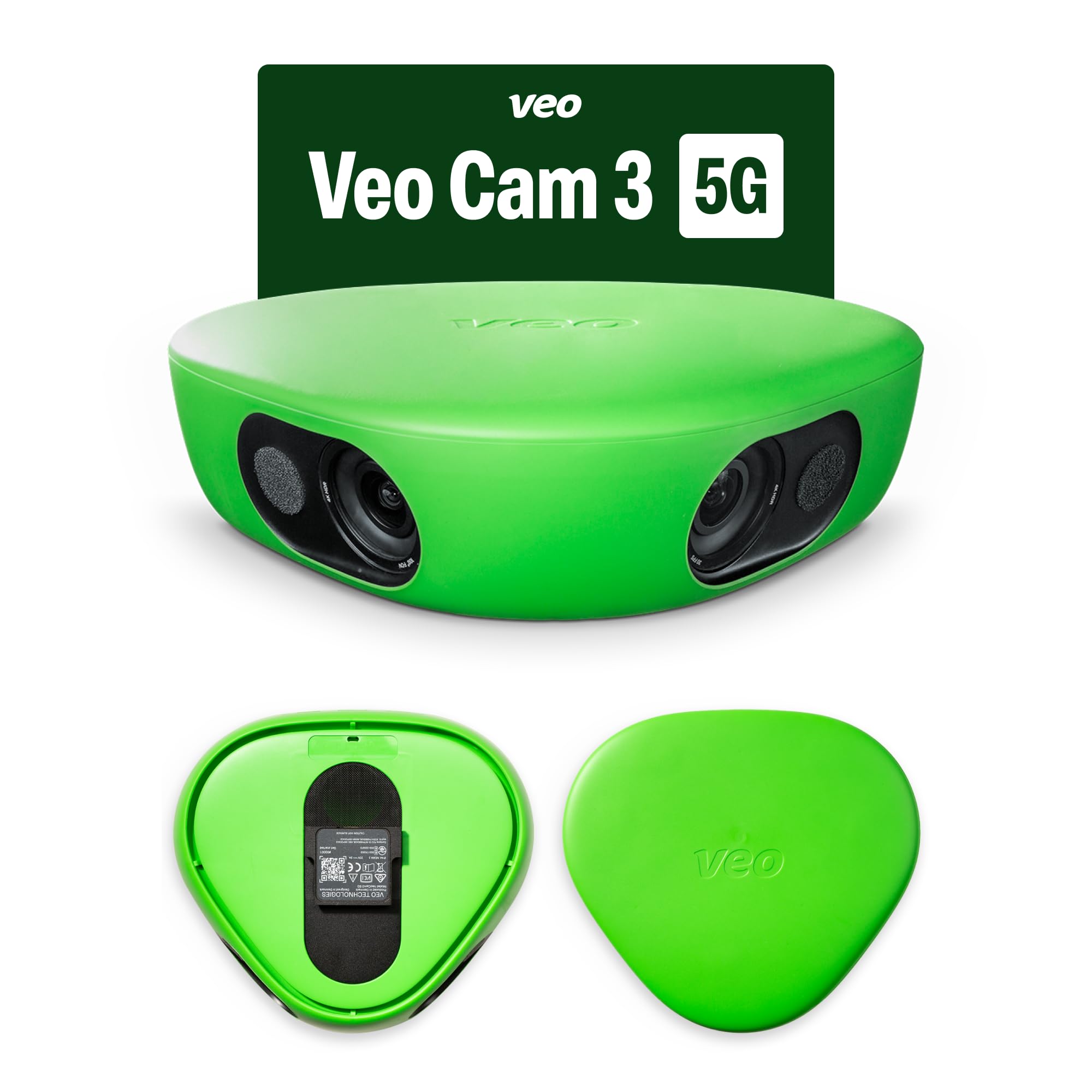 Veo Cam 3 5G - 4K Sports Camera with AI Auto Tracking, Portable Design, Long Battery Life and Cloud Storage - Perfect for Coaches, Teams (Subscription Required)