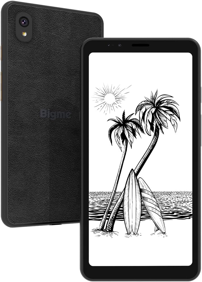 Bigme E-Ink Screen Mobile HiBreak, 6G+128GB Android 11 Smartphone, 36-Level Front Light, 3300mAh Battery, 5+13MP Camera - Black and White