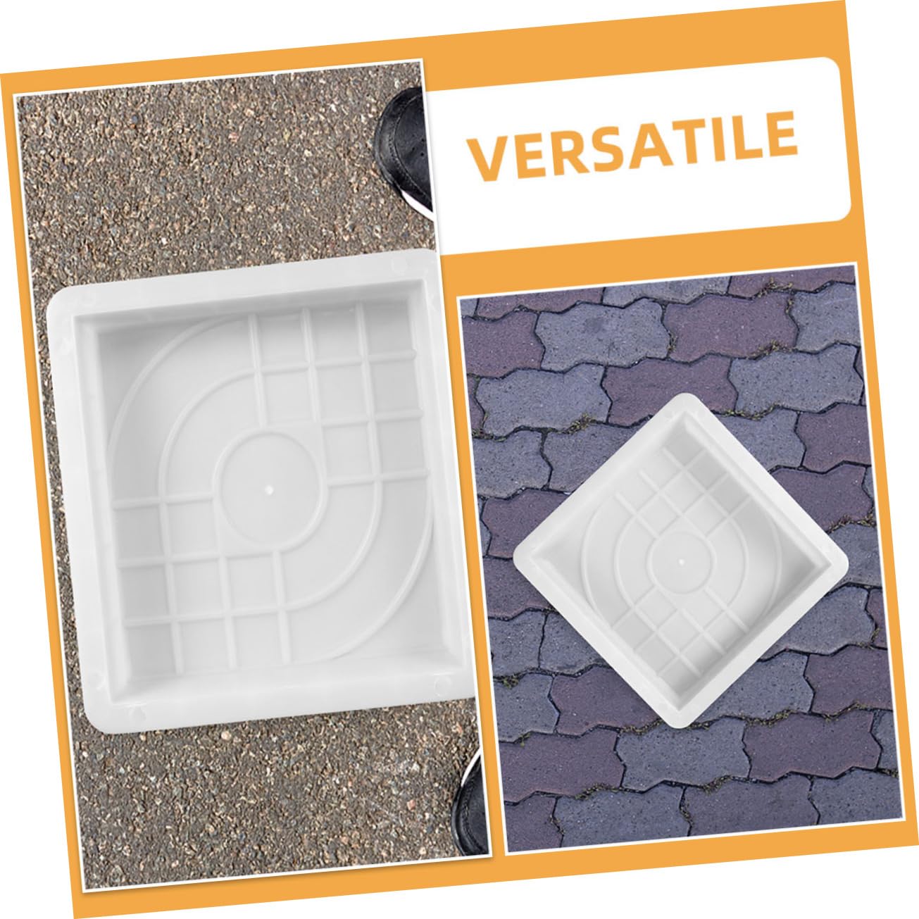 3Pcs Paver Molds for DIY Stepping Stones Concrete Molds for Outdoor Garden Pathways Easy to Use Durable and Versatile Designs for Sidewalks Patios