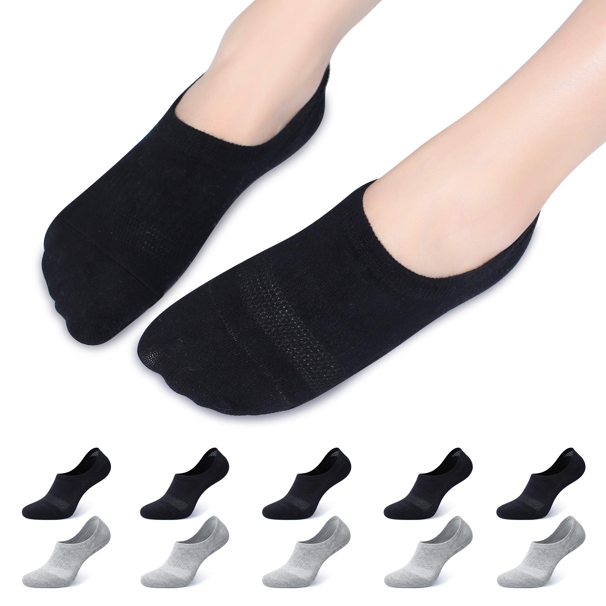 Falechay 10 Paar Sneaker Socken Damen Füßling Herren No show Unsichtbare Socken Sneakersocken