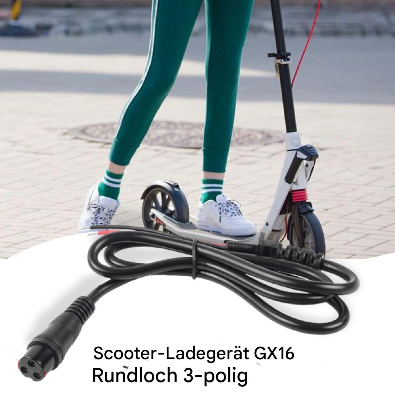 Chargeur Connecteur 3 Broches Pour Trottinette Électrique Midi Bike - Neuf