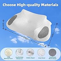 Vista 7 de Neck Pillow, Cervical Pillow for Neck Pain Relief, Ergonomic Memory Foam Pillows, Side Sleeper Pillow Suitable for Back Sleep and Stomach Sleep
