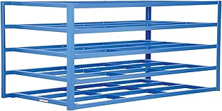 Vestil SHEET-R-57 Steel Horizontal Sheet Rack 5 Shelves 102-3/4 In. x 54-1/2 In. x 48 In. 2,000 Lb. Capacity Per Shelf Blue