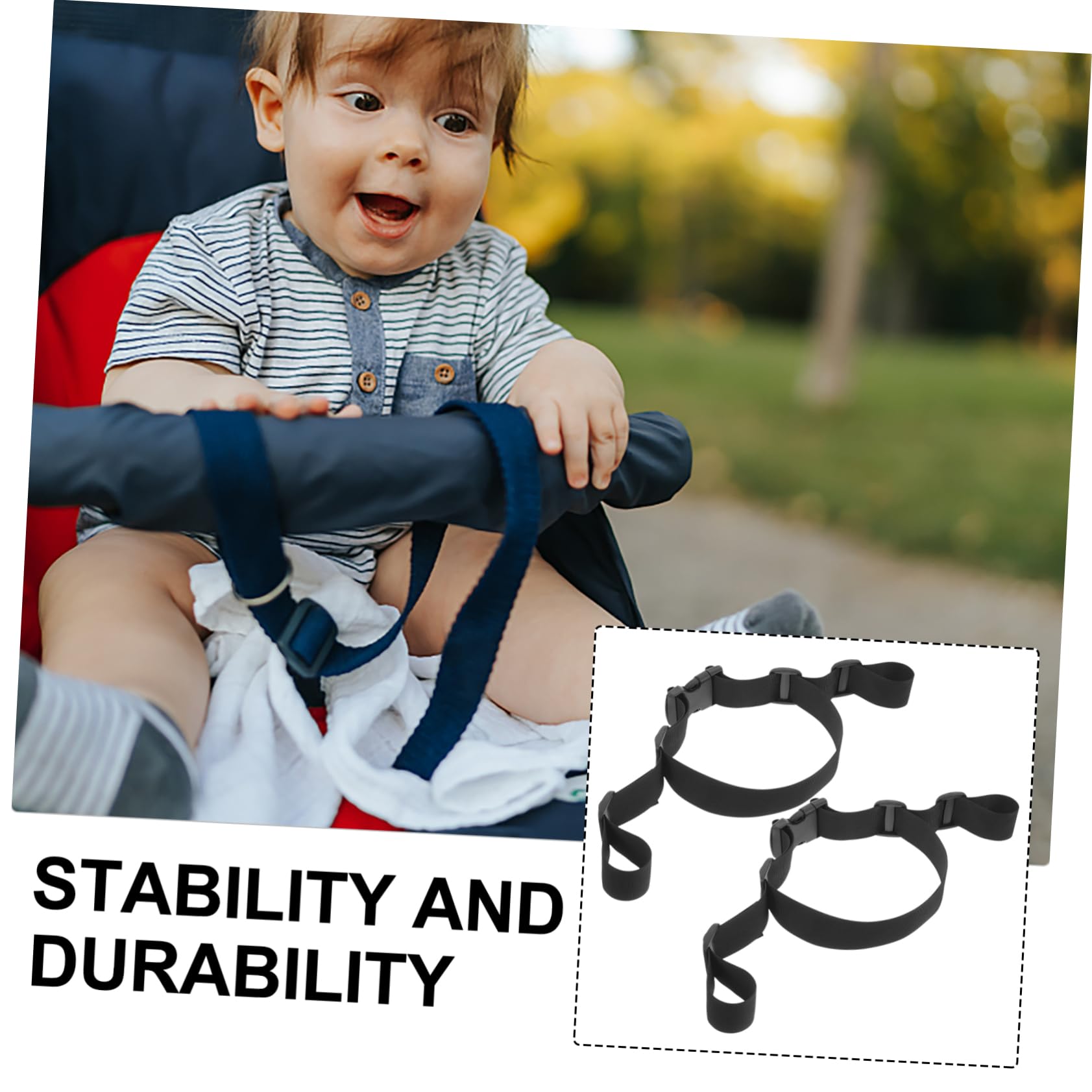 BESTonZON Adjustable Replacement High Chair Straps Safety Straps for High Chair and Stroller Wide for Secure Seating