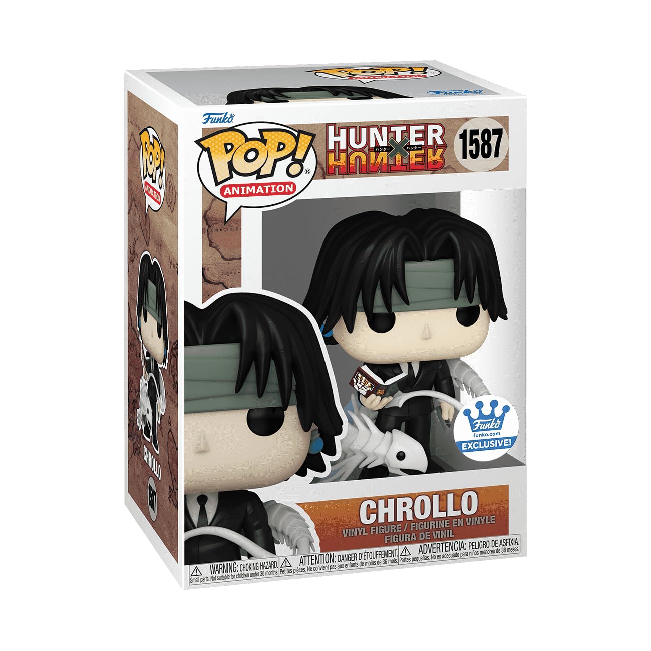 Funko Pop! Animation: Hunter X Hunter - Chrollo Lucilfer Exclusive #1587, White - Image 3