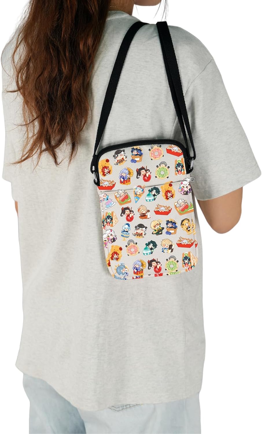 JXGZSO Anime inspired Crossbody Bag Genshin Fans Gift Anime Gaming Crossbody Purse Gamed Themed Bag - Image 5