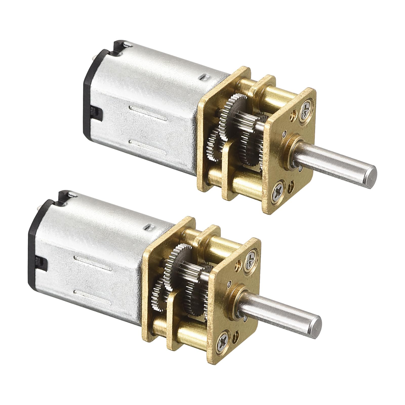 Rebower Micro Speed Reduction Gear Motor with Full Metal Gearbox [ for DIY RC Aircraft, Model Car ] - 40RPM / DC 6V / 2 Pcs