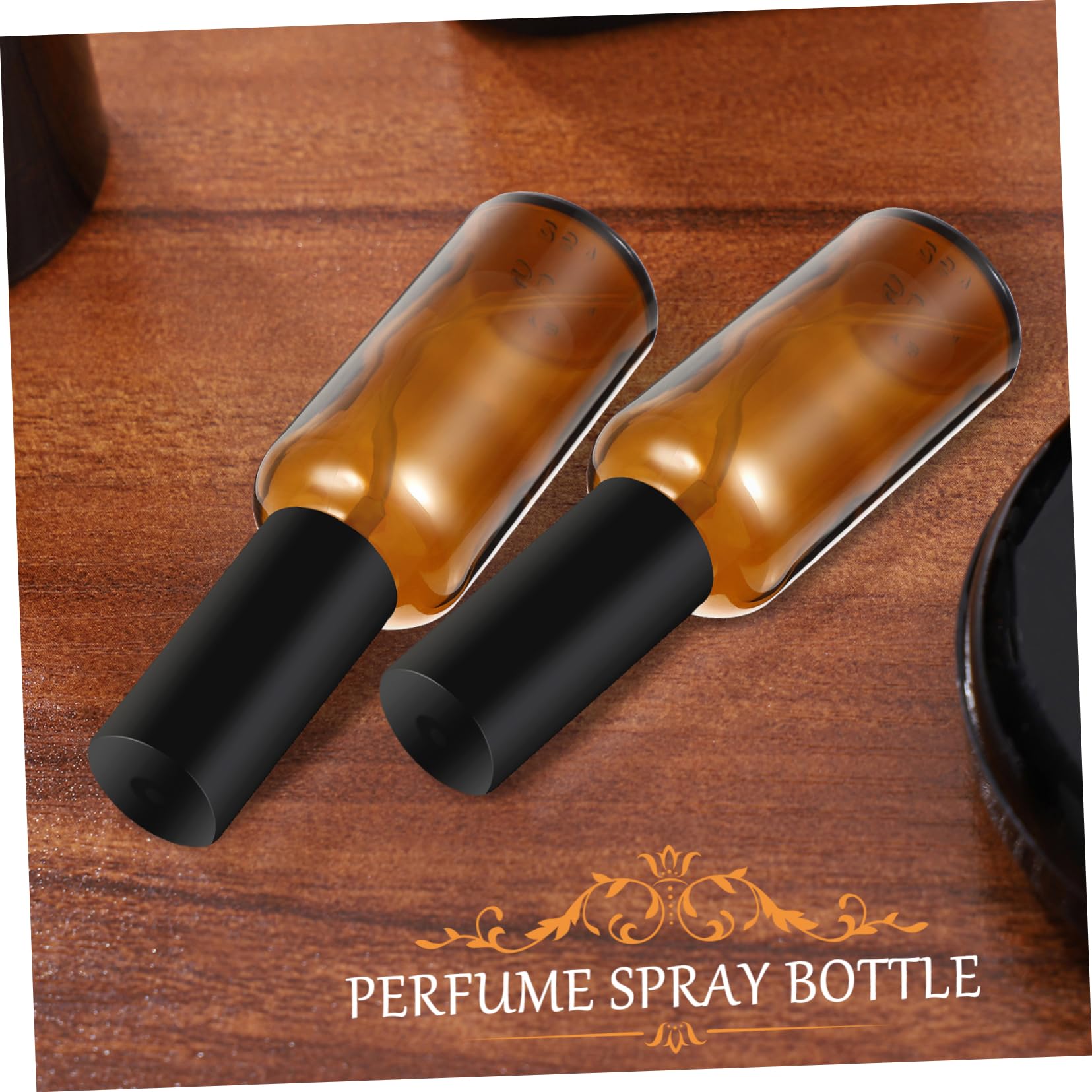 Set 10 Bottiglie Spray Vuote in Vetro Marrone 50ml Bottiglia Cosmetica Riutilizzabile Design Compatto Leggero per Viaggi All'aperto
