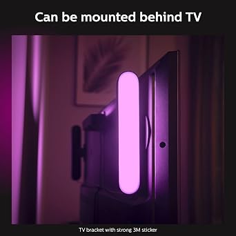 Philips Hue Smart Play Light Bar Base Kit, White - White & Color Ambiance LED Color-Changing Light - 2 Pack - Requires Bridge - Control with App - Works with Alexa, Google Assistant and Apple HomeKit