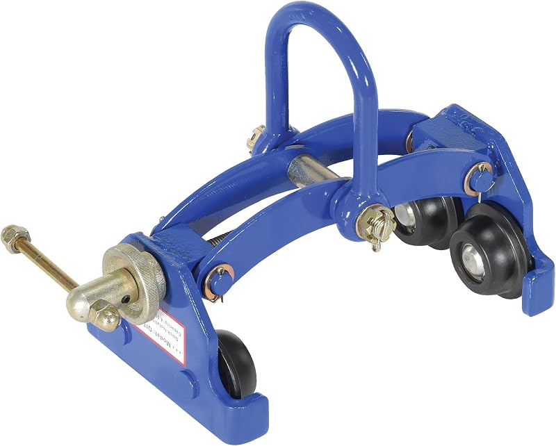 Vestil QIT-4 Steel Quick Install Manual Trolley 6-3/4 In. x 14-1/8 In. x 12 In. 4000 Lb. Capacity Blue