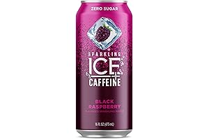 Sparkling Ice Black Raspberry Flavored Sparkling Water: The Perfect Zero Sugar, Energy-Boost Beverage!
