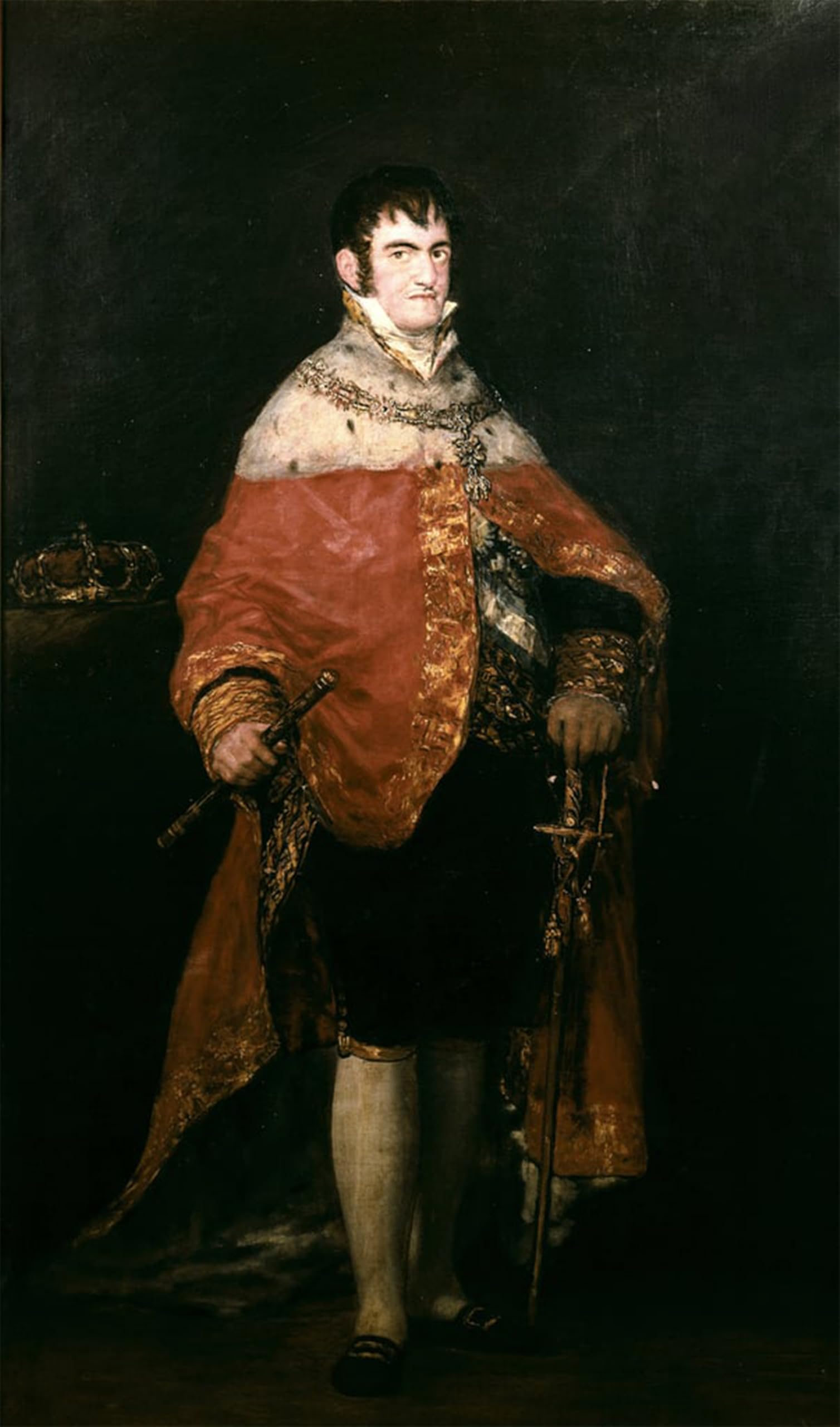 Cuadro de Fernando VII por Goya: eleva el estilo de tu sala de estar con este lienzo de 60x90cm 5