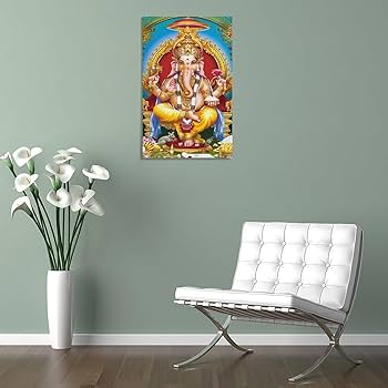 Amazon.co.jp: ヒンドゥー教 Ganesha 象頭の神 インドの神々