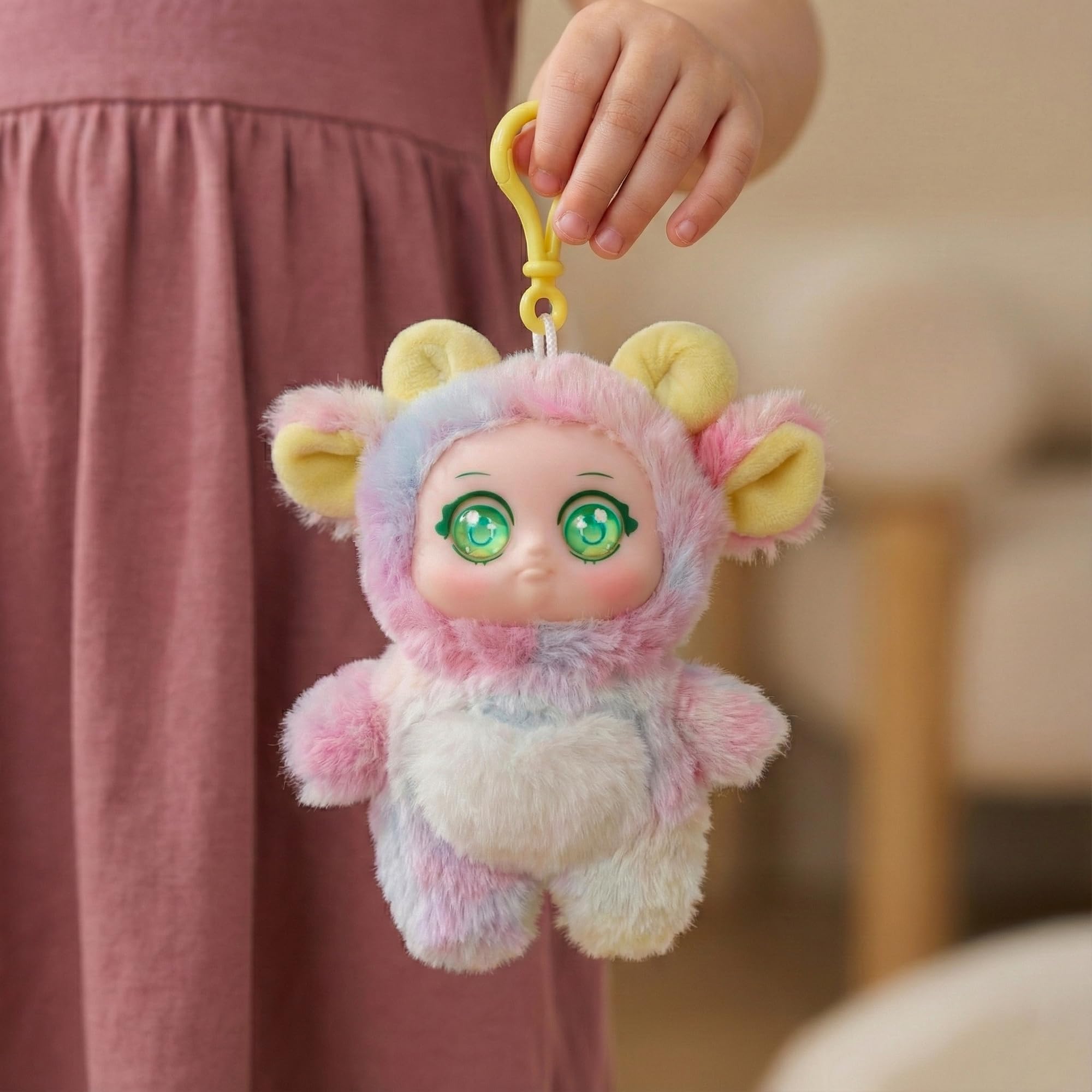 Mirada Sheepiboo Vinyl Face Doll Toy | Soft Cuddly Doll with Adorable Expression for Girls & Kids | Cute Playtime Companion - 15cm-image-48