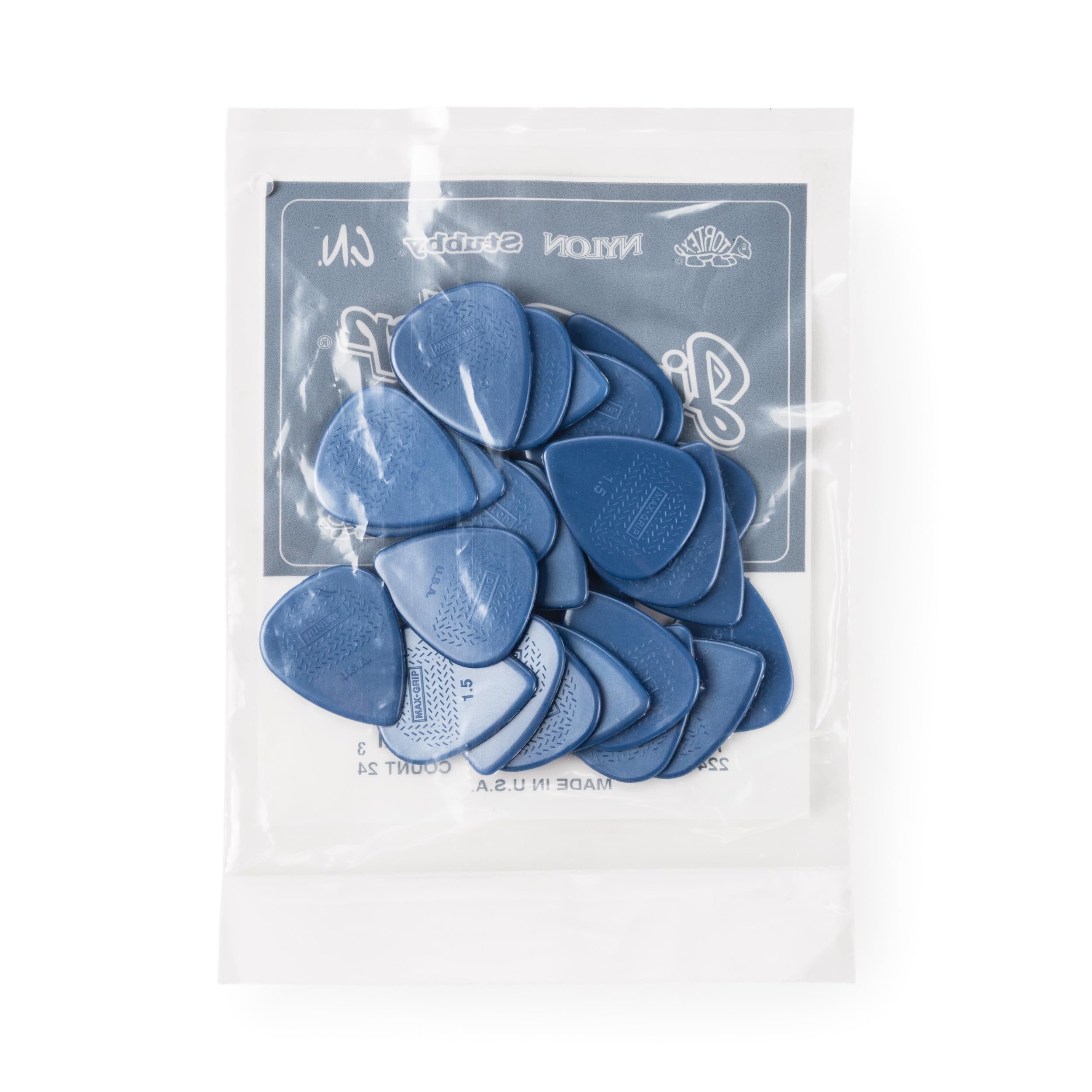 Amazon.com: Jim Dunlop Max-Grip® Nylon Standard Pick 1.5MM - 24