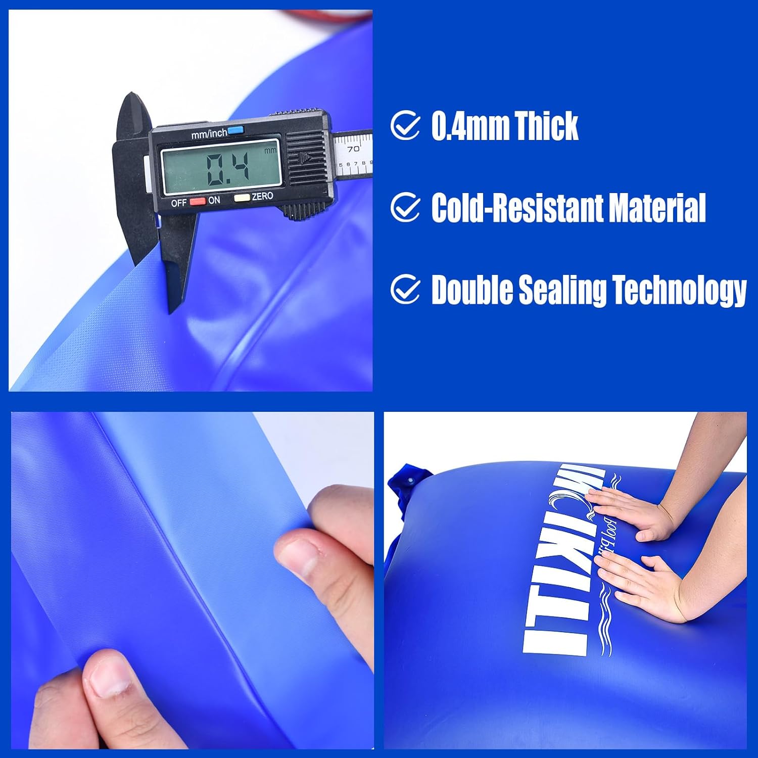 INCIKITI Winter Pool Closing Kit - Above-Ground Pool Pillow, 0.4 mm Air Pillow for Winterizing