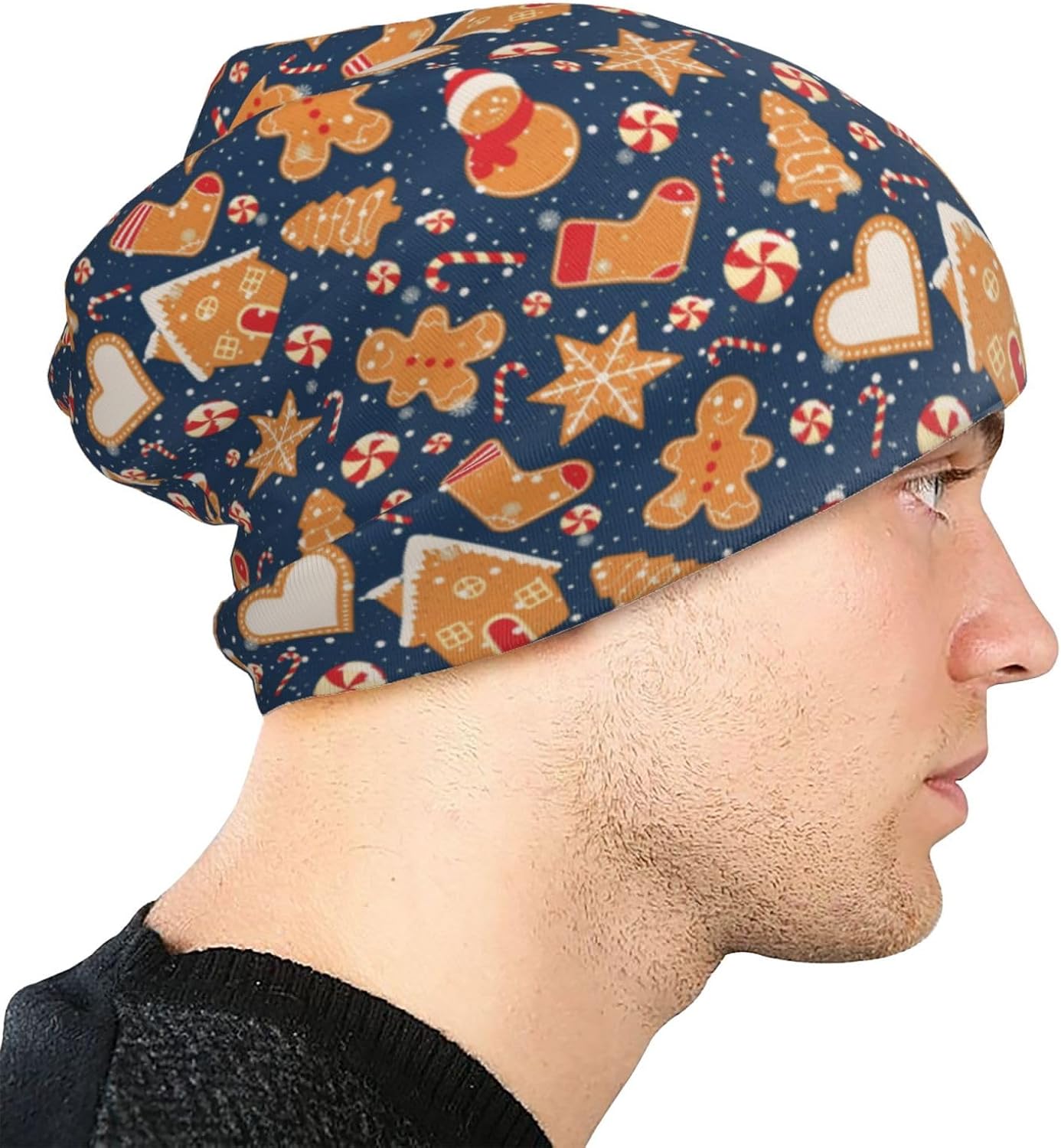 Butterfly Skull Beanie Chemo Hat for Adult Comfortable Soft Elastic Knitted Cap for Daily Travel Sports for Men Women - Image 4