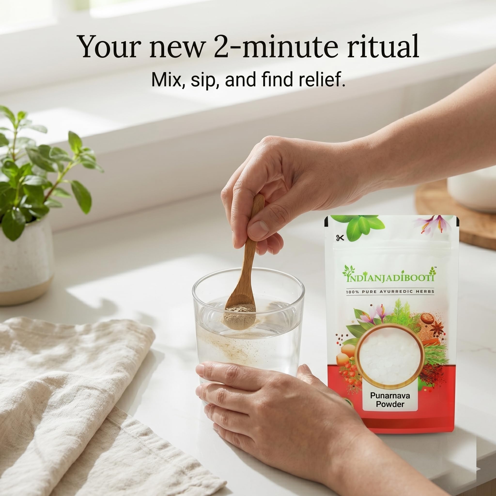 IndianJadiBooti Punarnava Powder Boerhavia Diffusa | Supports Kidney Health & Water Balance | Punarnava Churna For Urinary Wellness & Swelling Relief | With Boerhavia Diffusa Root-250 Grams — Amazon image 8