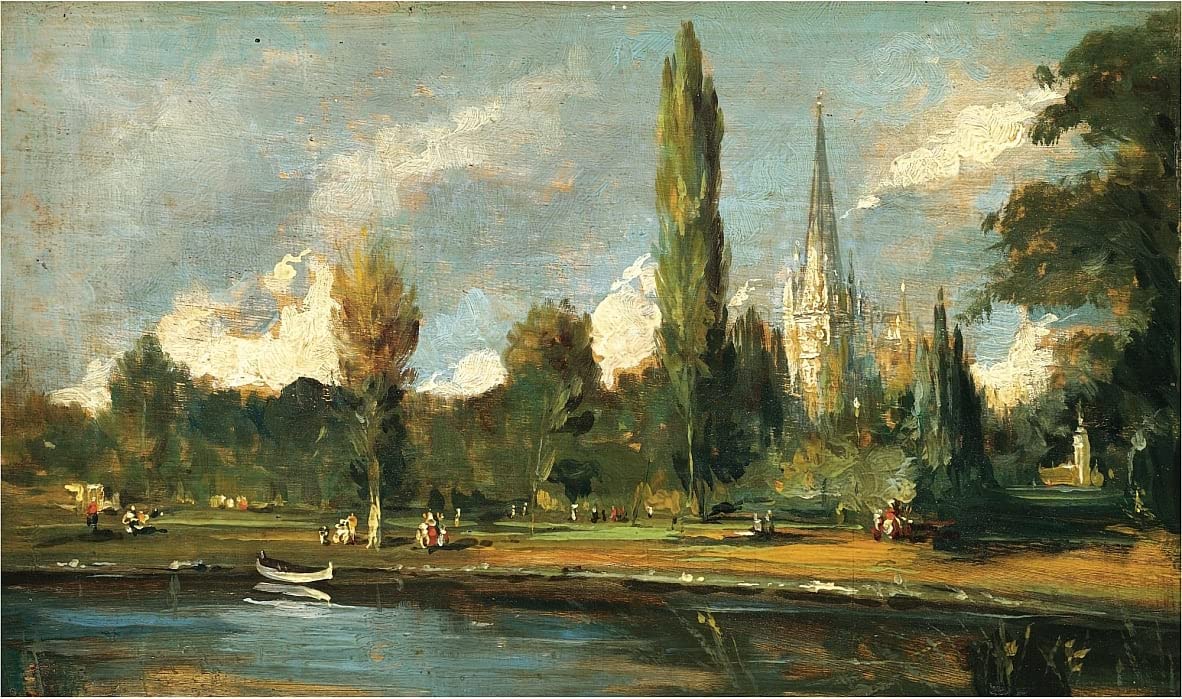 Pinturas murales para salones vacíos que buscan elegancia con John Constable 5
