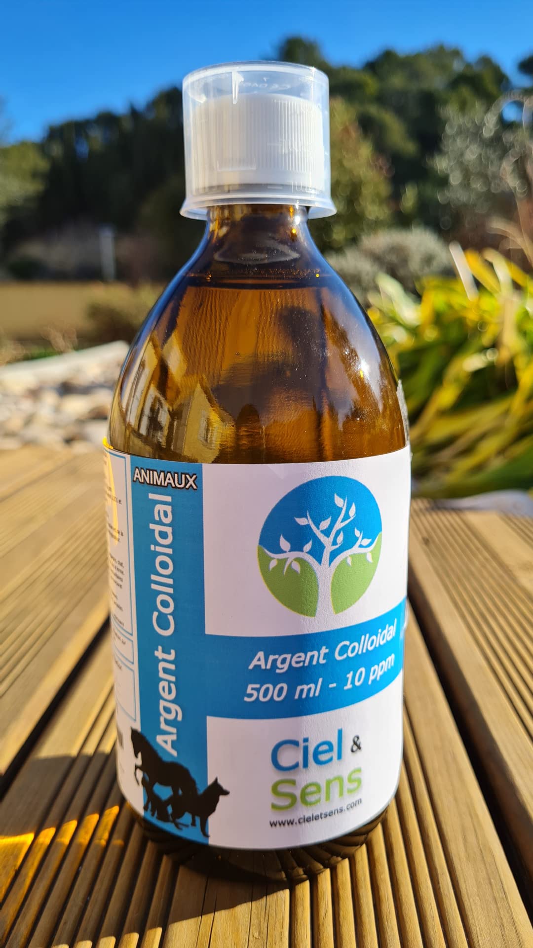 Argent colloïdal chiens et chats solution cutanée 10ppm flacon 500ml naturel