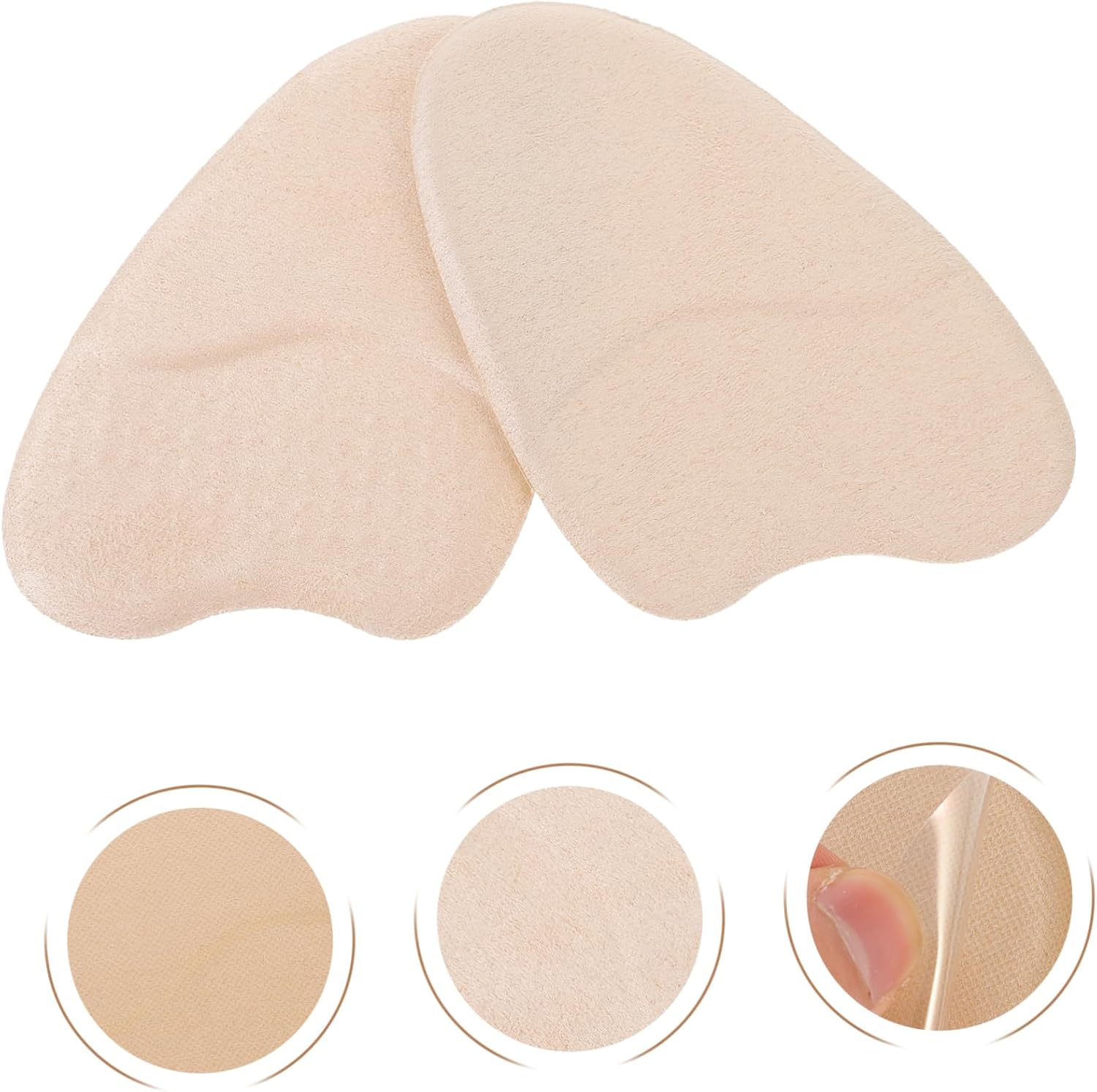 CALLARON 4pairs Non-Skid Silicone Metatarsal Pads Anti-Slip Forefoot Cushions for High Heels and Sandals Comfortable Foot Protection Relieve Pain and Prevent Blisters