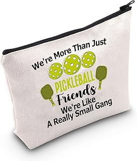 Pickleball Player Paddleball Gift We're More Than Just Pickleball Friends Cosmetic Bag for Pickleball Lovers (Pickleball Friends Cosmetic Bag)