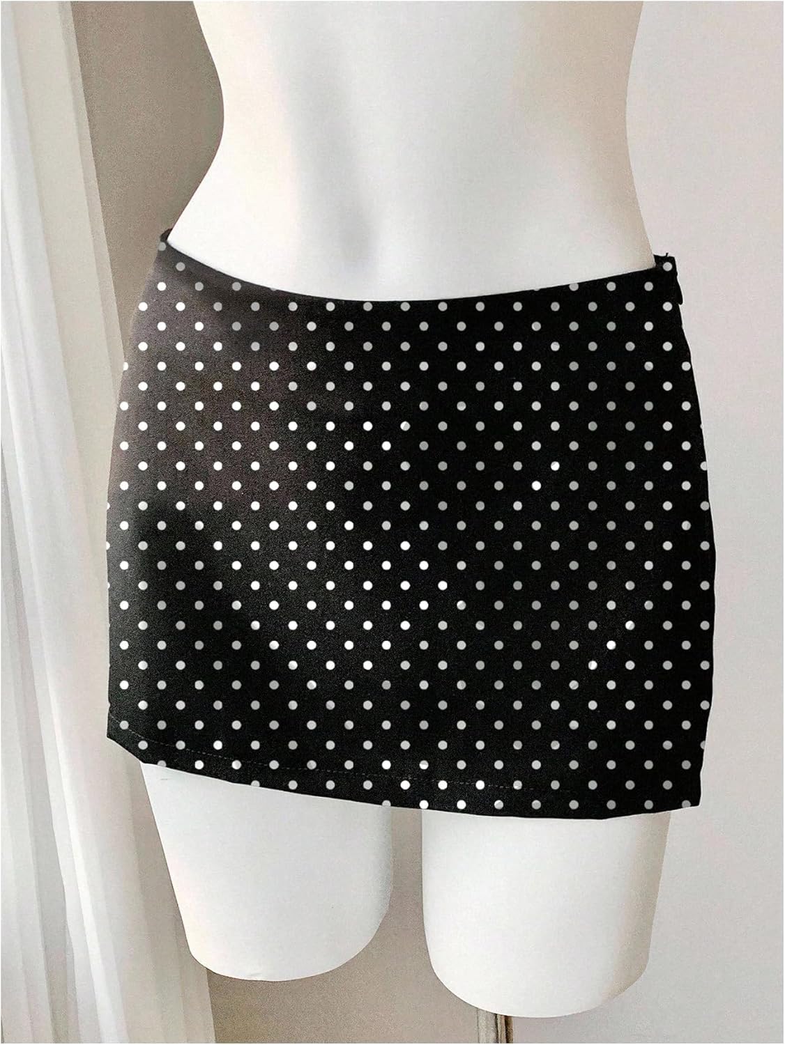 MakeMeChic Women's Polka Dots Mini Skirt Low Waisted Bodycon Y2K Skirts - Image 3