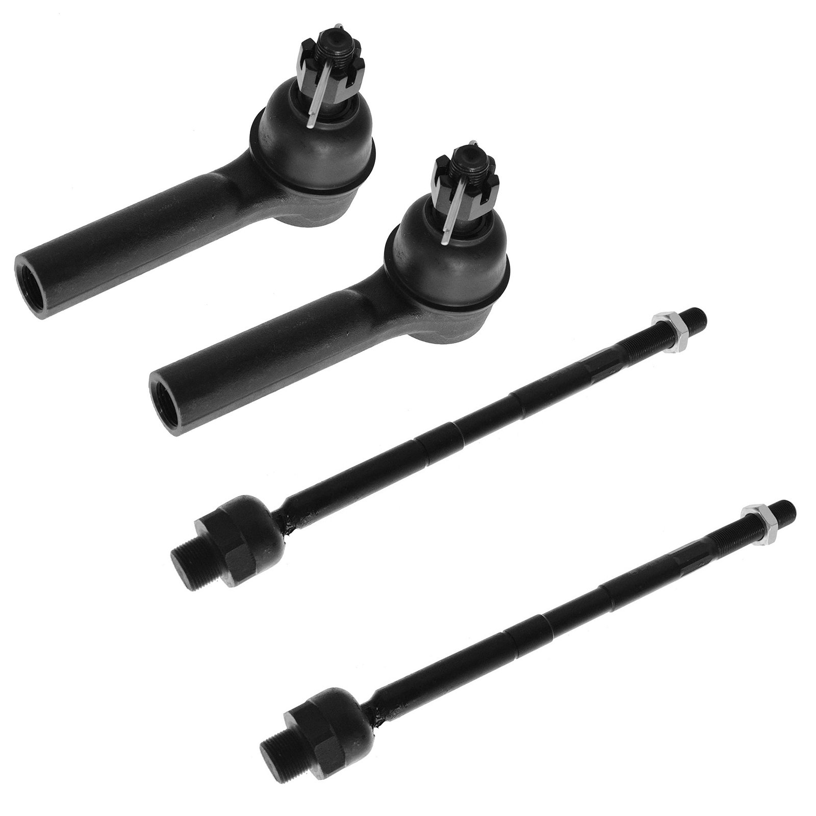 TRQ Front Tie Rod Set Compatible with 2002-2005 Dodge Ram 1500