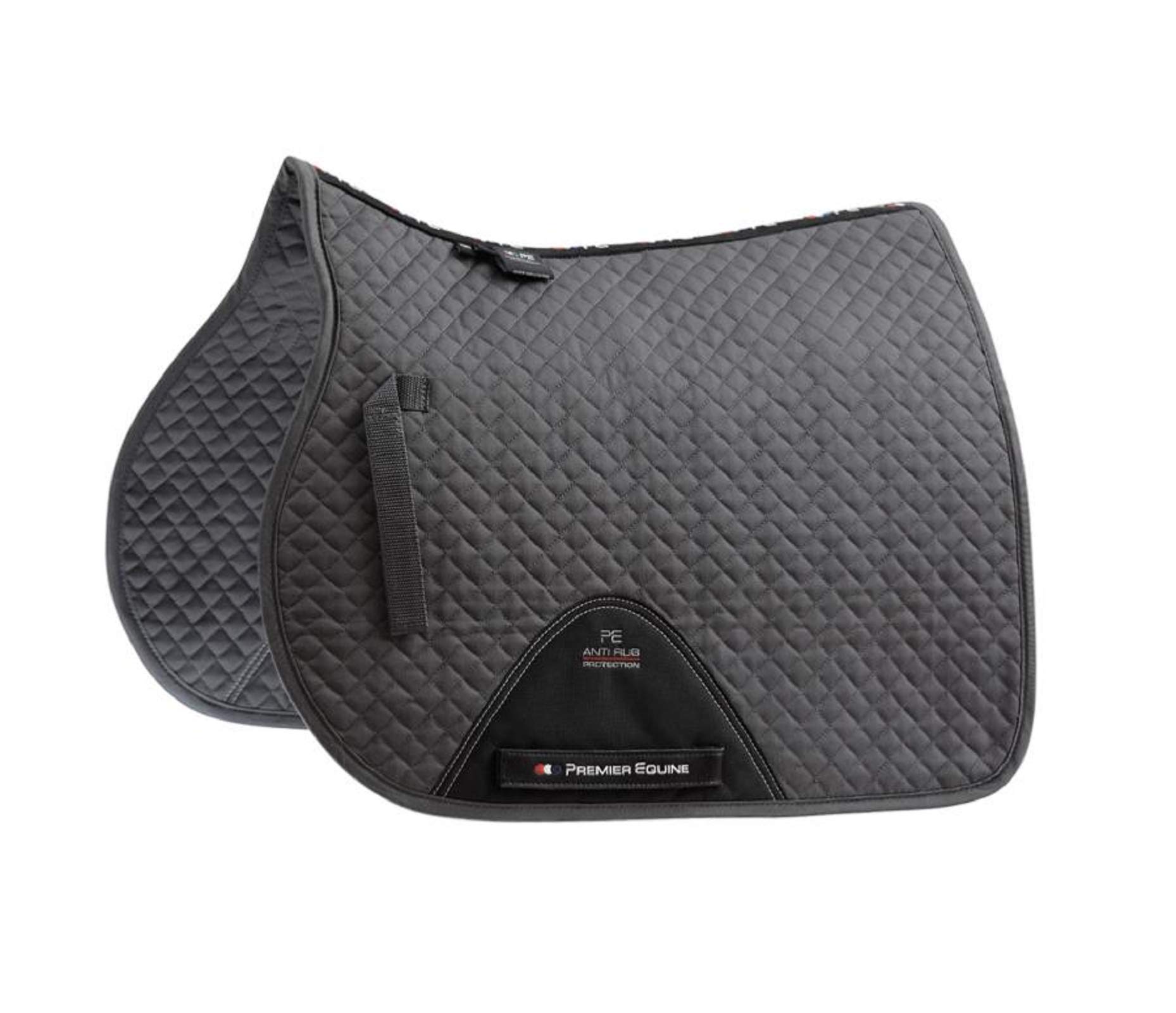 Premier Equine ] Tapis de selle Saltare Close Contact GP/Jump Square Gris