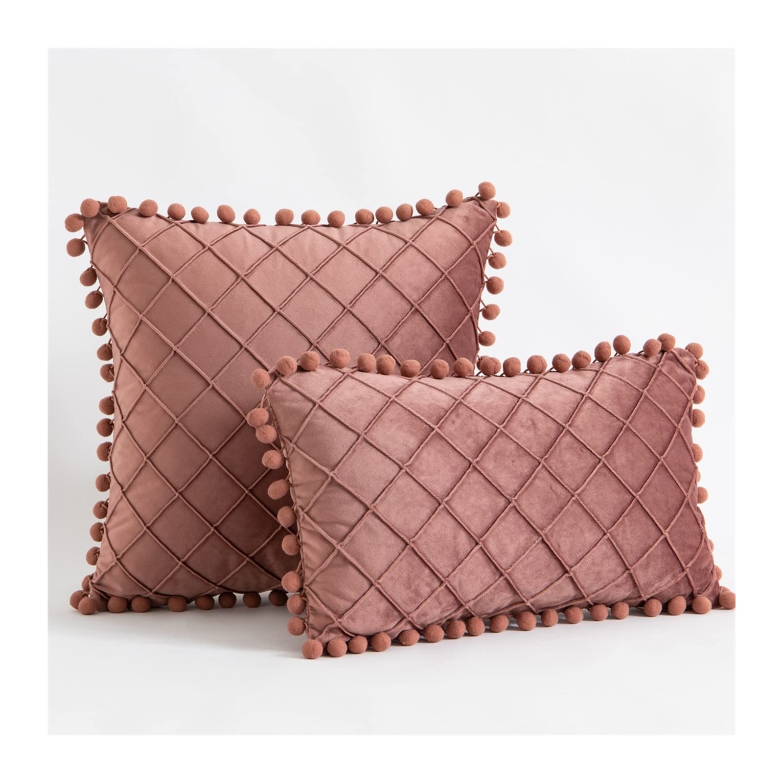 Taie d'oreiller en velours doux soulagement lombaire pour fauteuil de bureau