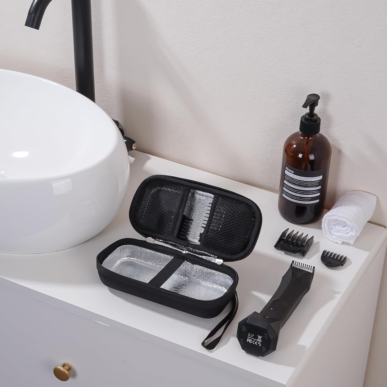 ProCase Hard Travel Case for Hair Clippers Bundle with Case for Meridian Trimmer and Shaver