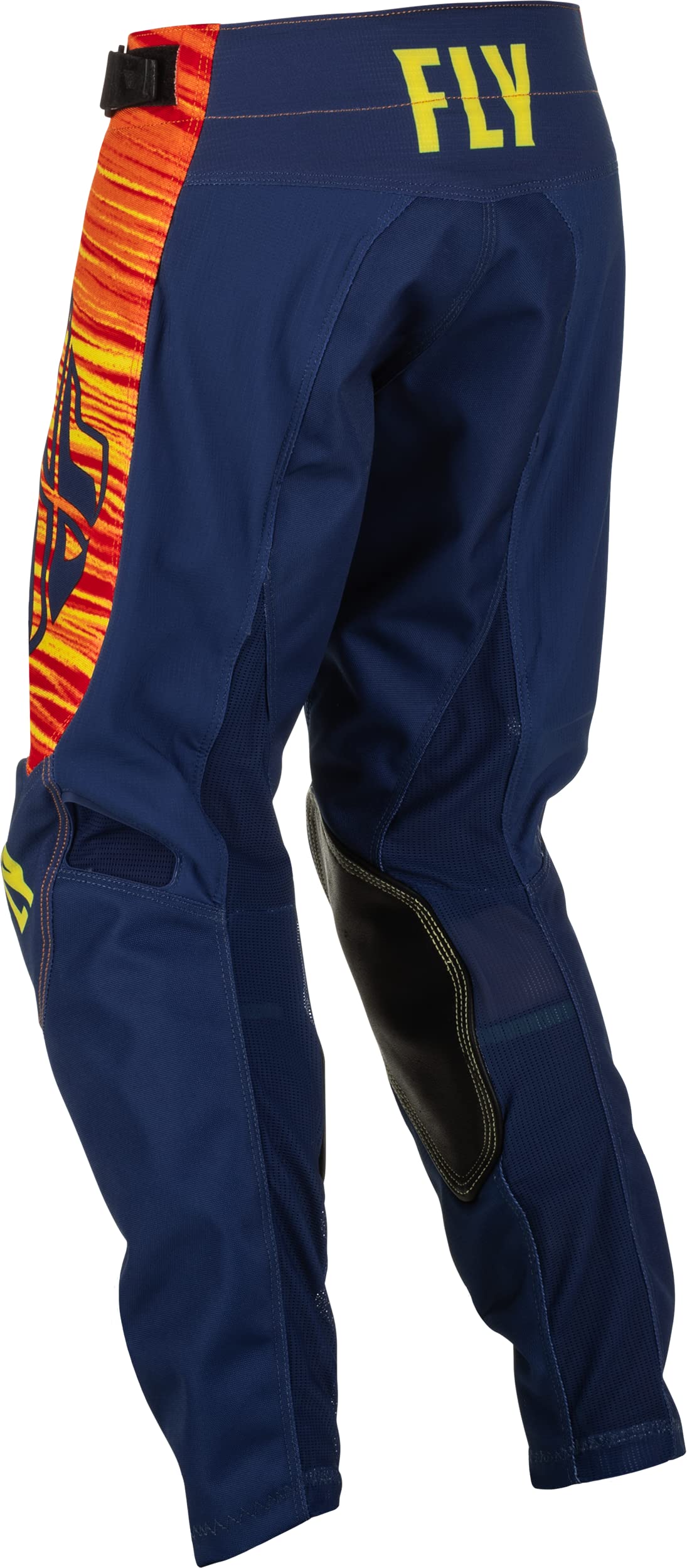 Fly Racing 2022 Youth Kinetic Wave Pants Navy/Yellow/Red-18 | MX Durable
